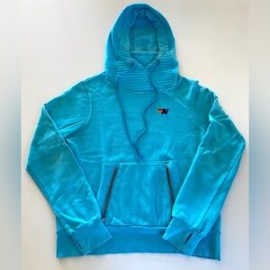AVIATOR NATION Ninja Hoodie Turquoise Blue | Small 🌈